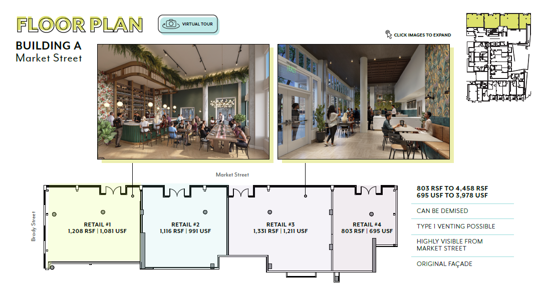 The Brady San Francisco retail building A floor plan